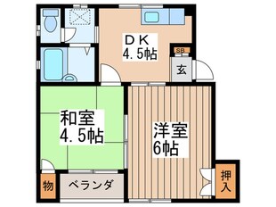 コーポ四つ木の物件間取画像